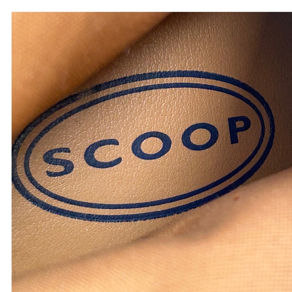 Scoop Nude Pink Croc Embossed Knee High Block Heel Boots WMSP40AM012 Womens 9 - Picture 3 of 13